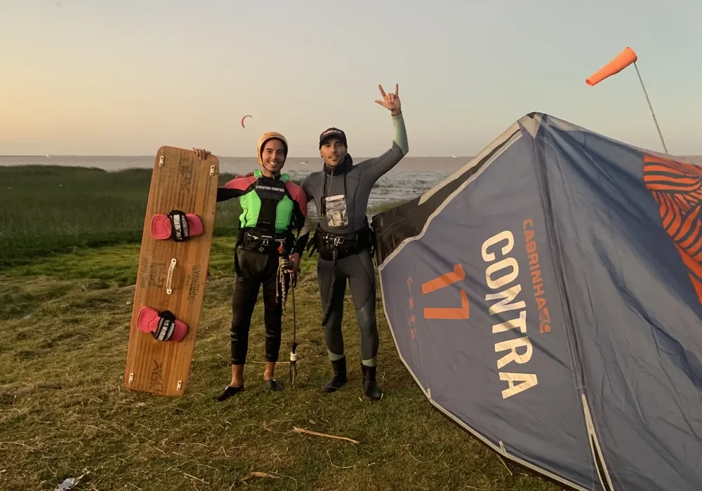Clase de kitesurf en Escuela Ombú